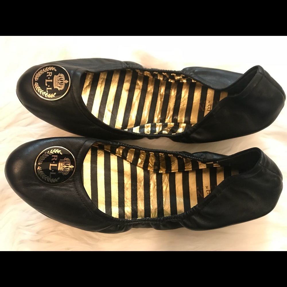 Ralph Lauren RLL Ballet Flats - Black - 8.5